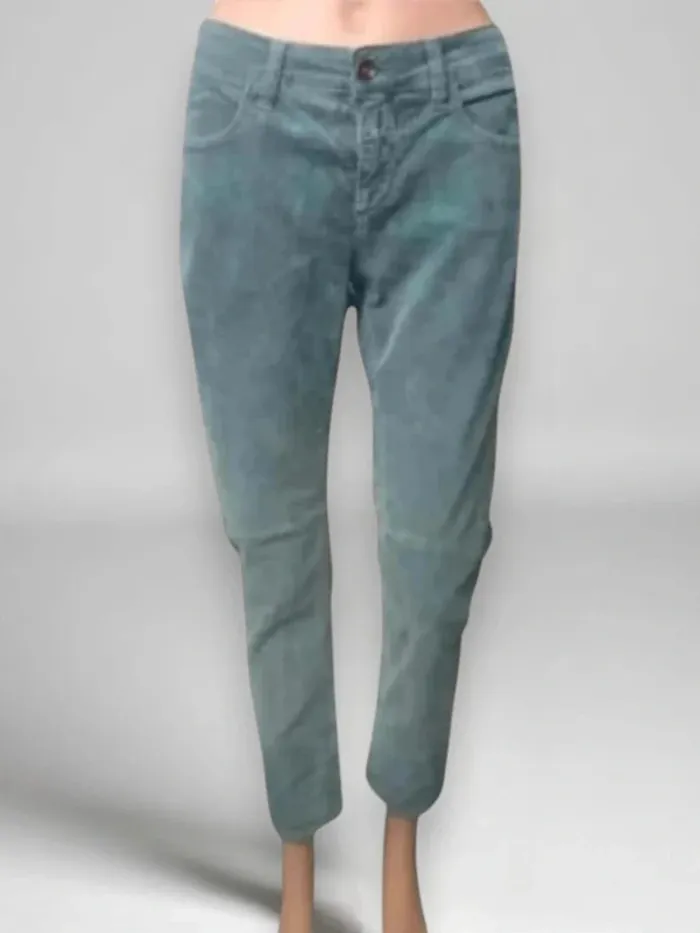 Jean effet velours CLOSED ,coupe slim crop ,taille mi-haute ,extensible - photo numéro 4