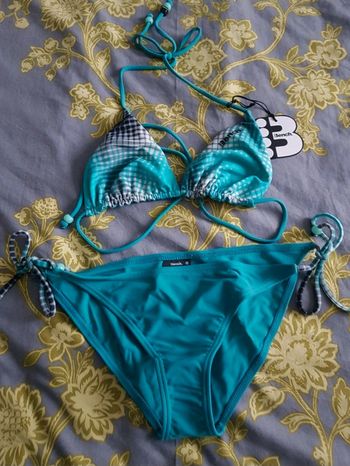 Bikini bleu turquoise 2 pièces