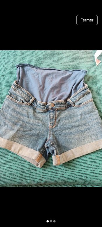Short de grossesse en jean