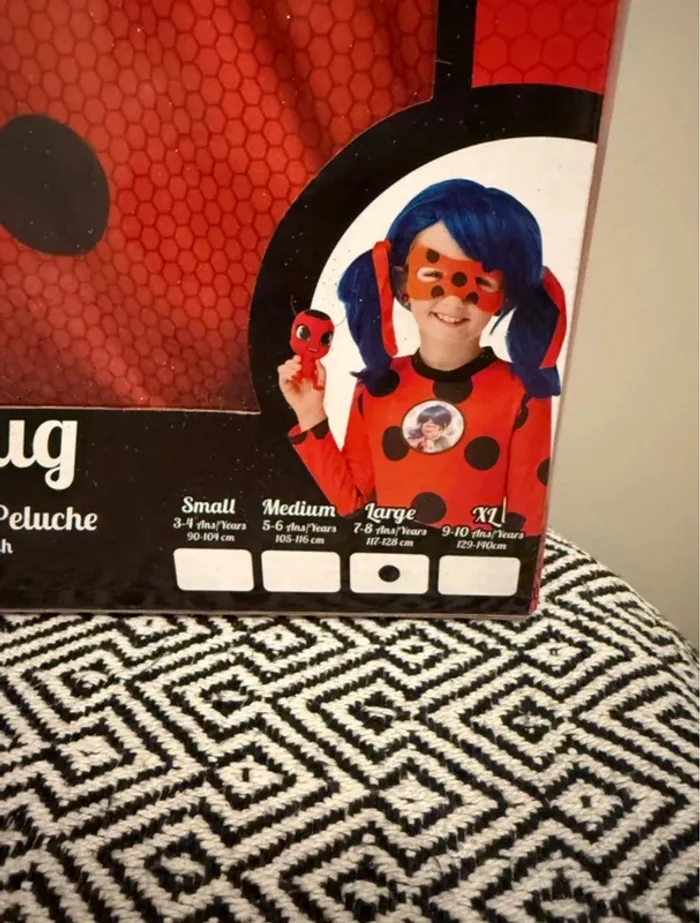 Rubies - Déguisement Ladybug Miraculous et sa peluche- 7/8 ans - photo numéro 4