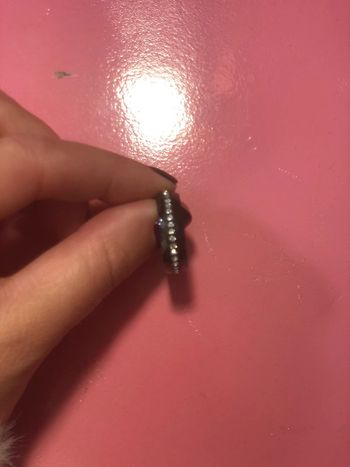 Bague céramique noire et brillants