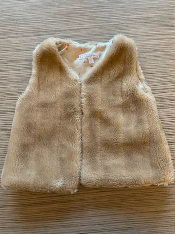 Gilet sans manche 3 mois moumoute
