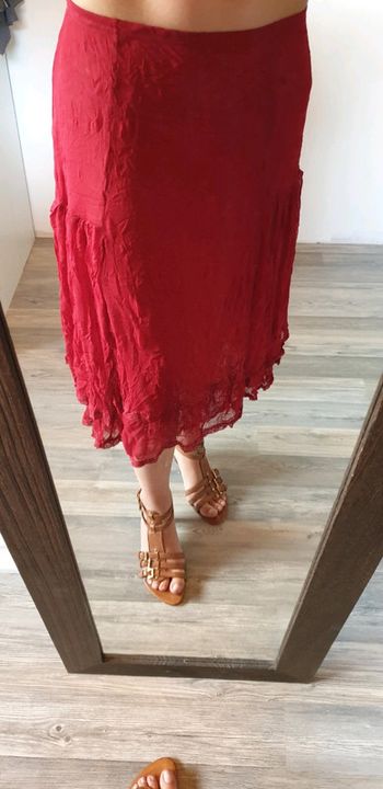 Jupe jupon rouge