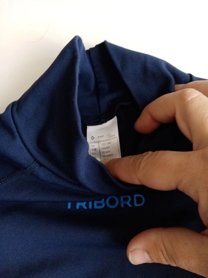 Haut de Maillot de bain bleu marine T 10 ans - photo numéro 2