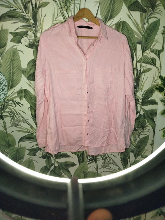 Chemisier rose zara taille m - photo numéro 2