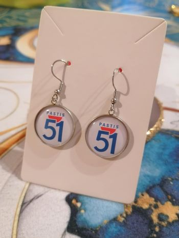 Boucle d'oreille pastis 51