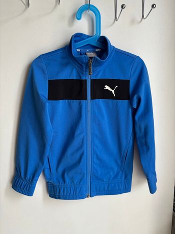 Veste puma bleu électrique chaude puma 3/4 ans garçon 