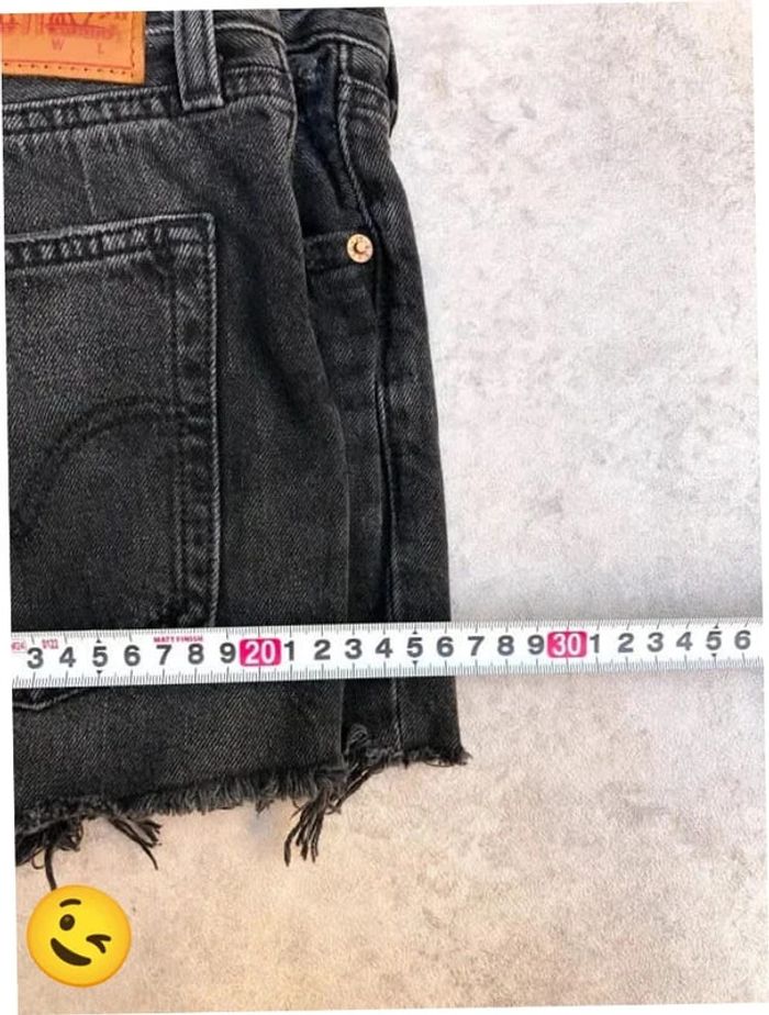 Short Levi's 501 W30 FR40 noir Femme Women #SHO45 - photo numéro 3