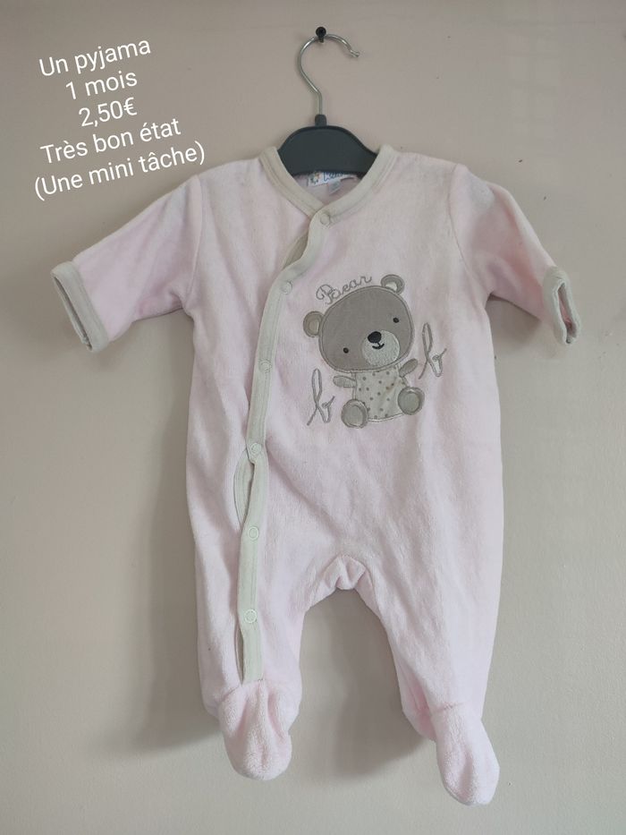 Pyjama 1 mois fille Kitchoun 1 mois Beebs
