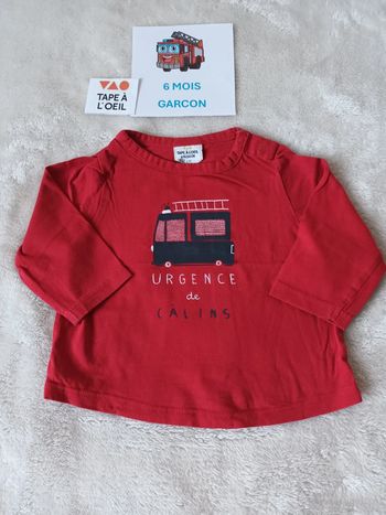 Tshirt 6 mois tape a l oeil