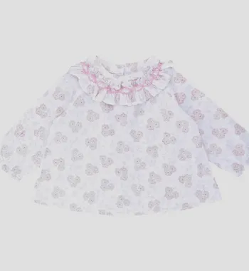 Blouse à manches longues 6-12 mois en coton Tartine et ChocolatD