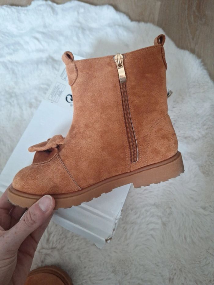 Bottine t31 camel en daim - photo numéro 4