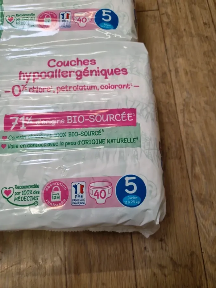160 couches Love and Green taille 5 - photo numéro 2