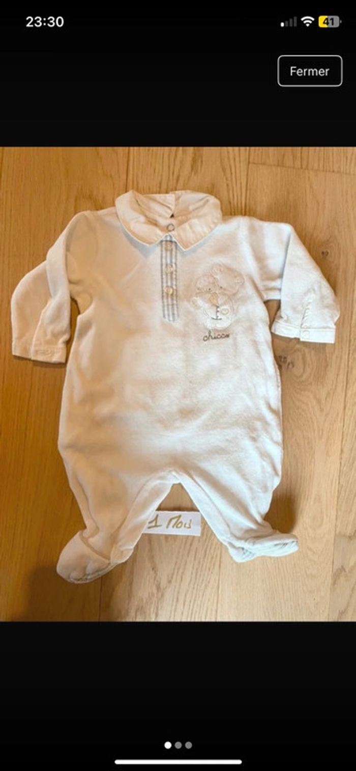 Lot de 6 Vêtements Bébé 1 mois - Pyjamas et Bodies - photo numéro 7