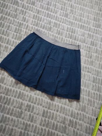 Jupe courte bleue marine Grace & Mila taille 38 M
