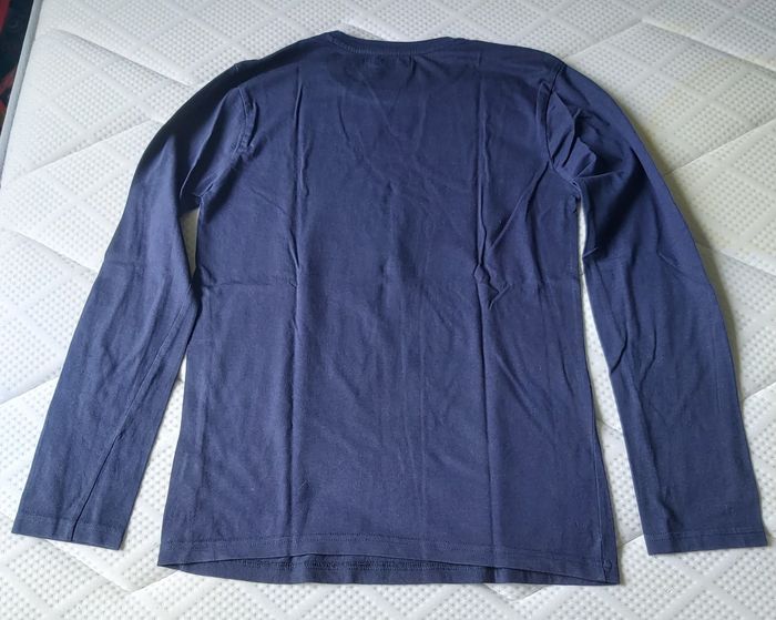 T shirt bleu marine et blanc 16 ans - photo numéro 3
