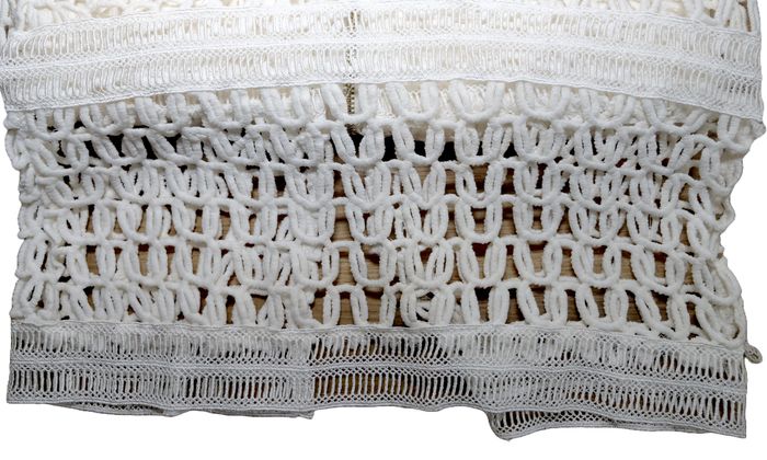 Vera & Lucy - Quiney - Robe Mi-Longue au Crochet - Ecru/Blanc - Femme Taille S - Neuve - photo numéro 9