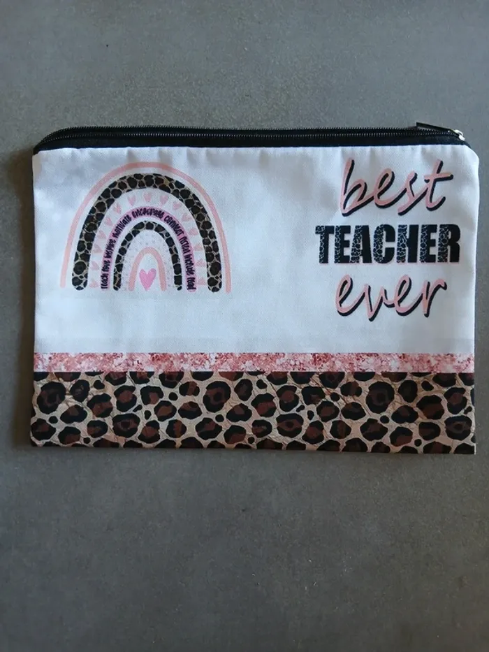 Lot trousses pochettes cadeau merci maitresse - photo numéro 2