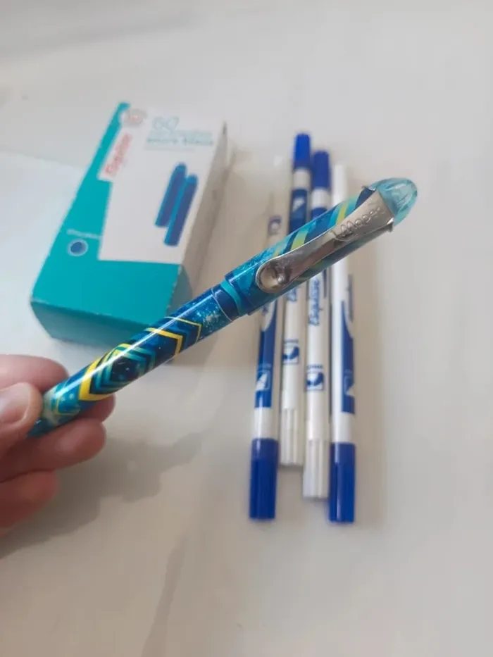 Lot stylo plume effaceurs et encre - photo numéro 2