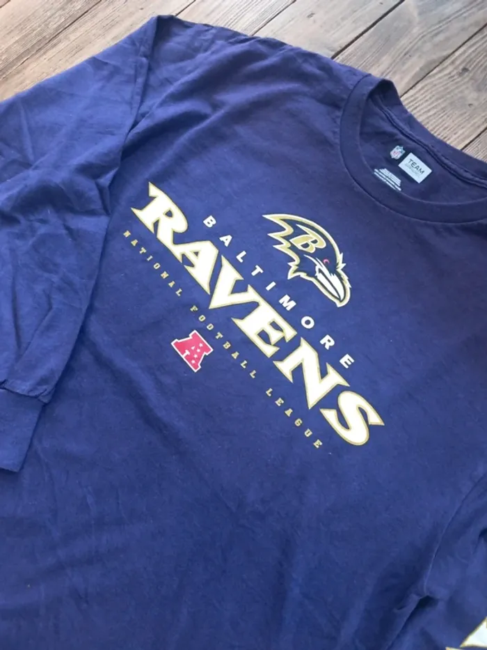 T-shirt NFL Baltimore ravens manches longues L - photo numéro 3