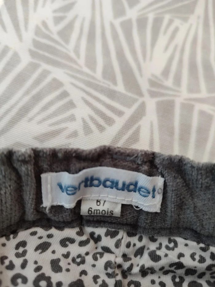 Pantalon velours hiver Verbaudet 6 mois - photo numéro 5