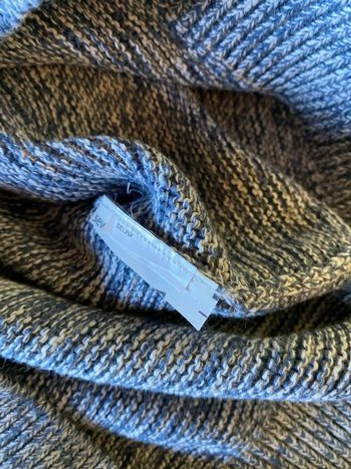 Pull d’hiver bleu et blanc - photo numéro 4