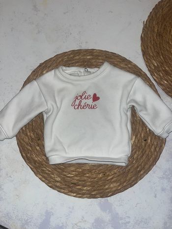 Pull jolie chérie 1 mois