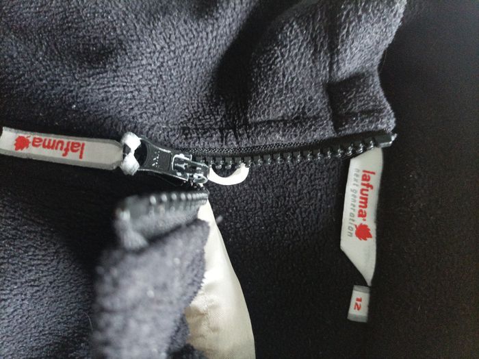 Gilet zippé garçon lafuma 12 ans polaire noir ski sport TBE - photo numéro 3