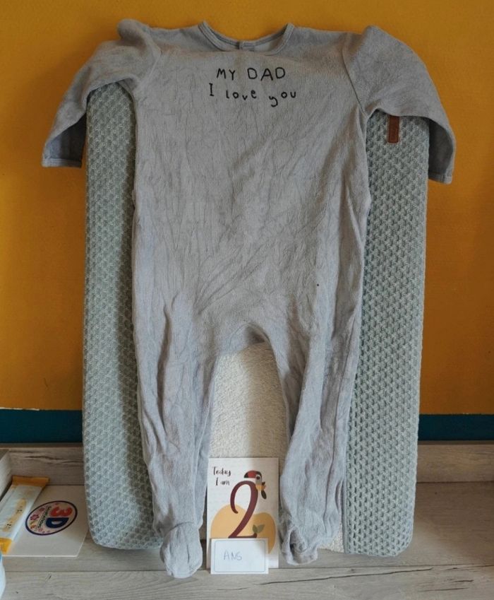 Grenouillère velour 2 ans