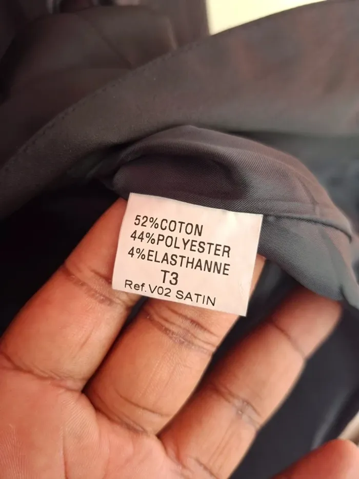 Veste satinée noire Lulumary T3 - élégante et neuve - photo numéro 8