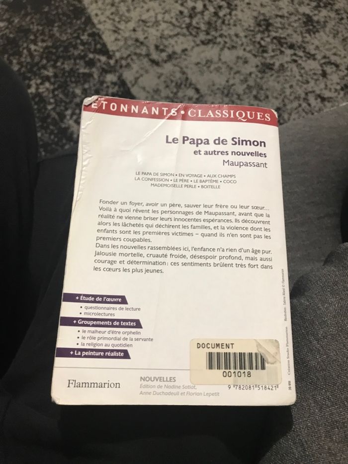 Livre de le papa de Simon et autre novelles par Maupassant - photo numéro 2