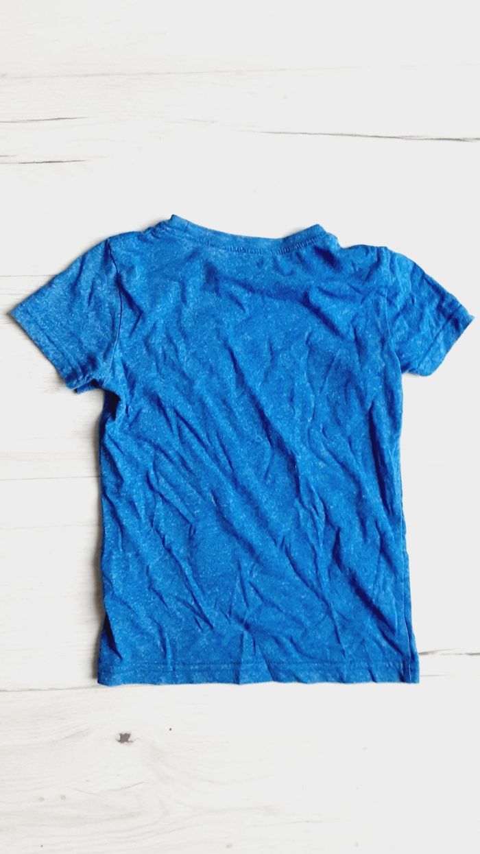 Vêtement garçon tee-shirt manches courtes bleu chiné motif dinosaure Gémo 5 ans - photo numéro 3