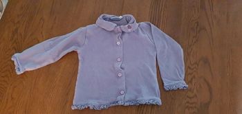Gilet mauve 4 ans