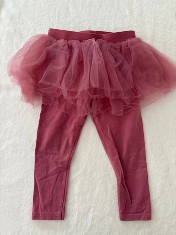 Legging avec jupe volante rose 36 mois