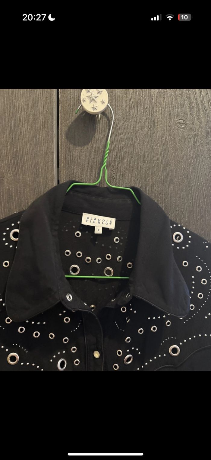 Chemisier noir Claudie pierlot - photo numéro 2