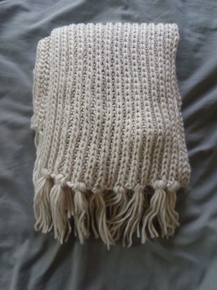 Echarpe hiver blanc