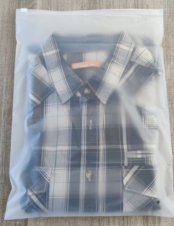 Chemise à carreaux à manches longues pour homme marque Gemo couleur noire et blanc taille L - photo numéro 8