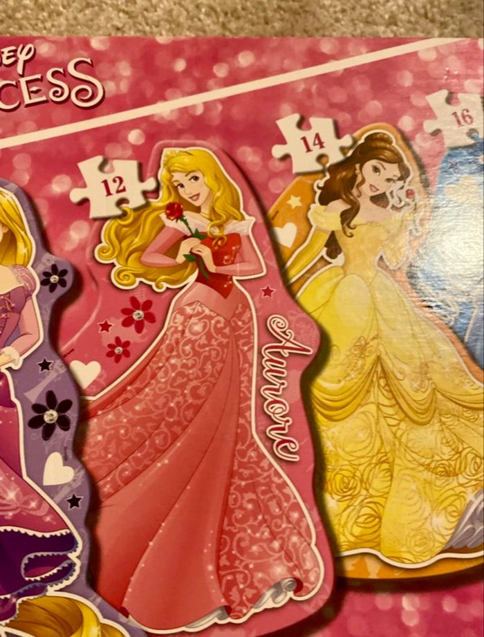 Boite de 4 puzzles Nathan disney princesse - photo numéro 4