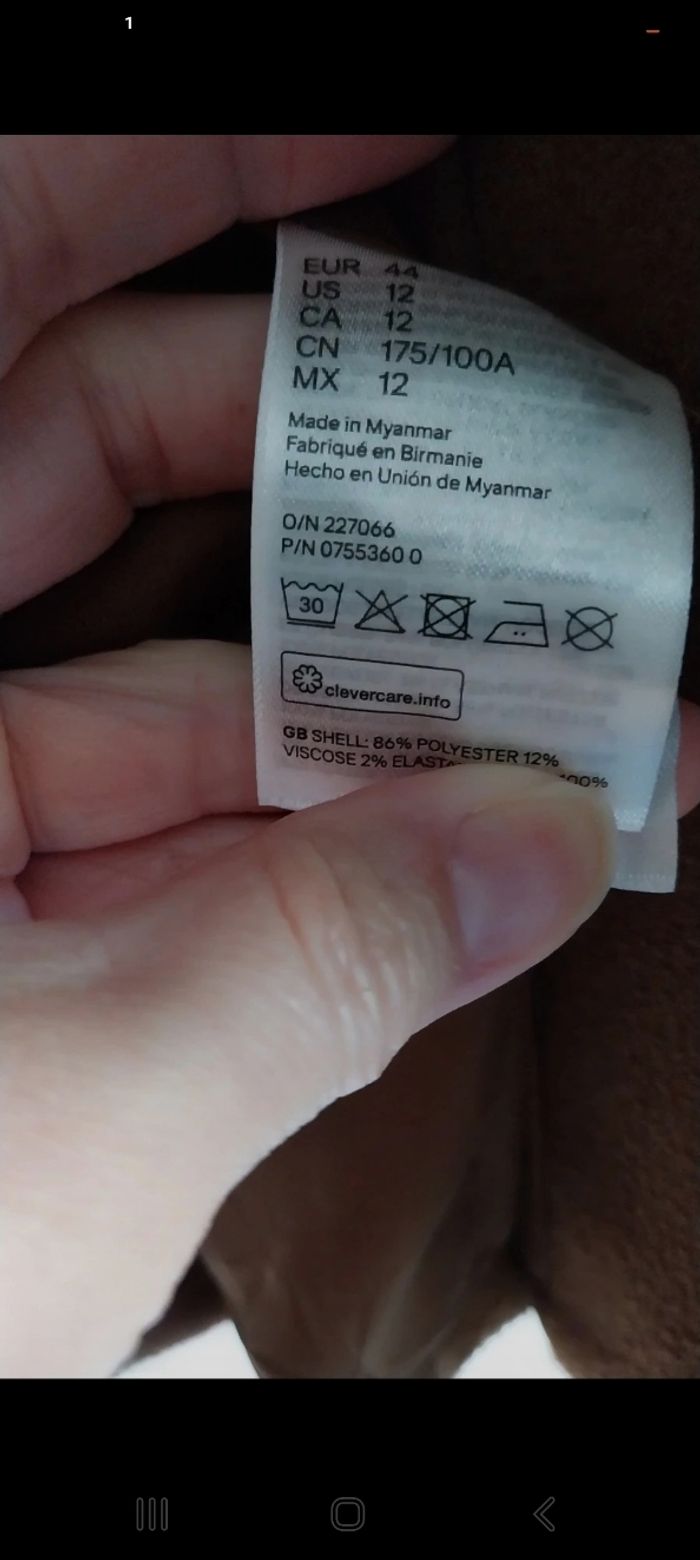 Manteau marron duffle coats H&M T42/T44 - photo numéro 7