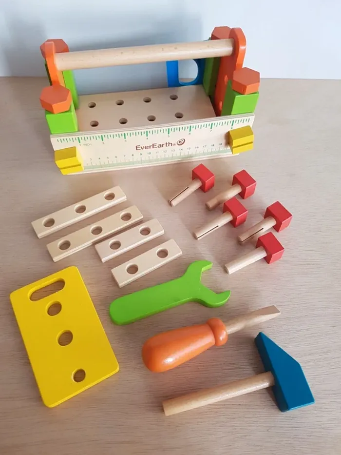 EverEarth boîte à outils en bois bricolage - photo numéro 2