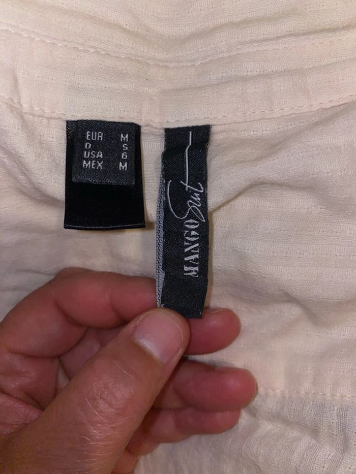 Chemise crème Mango Taille M - photo numéro 8