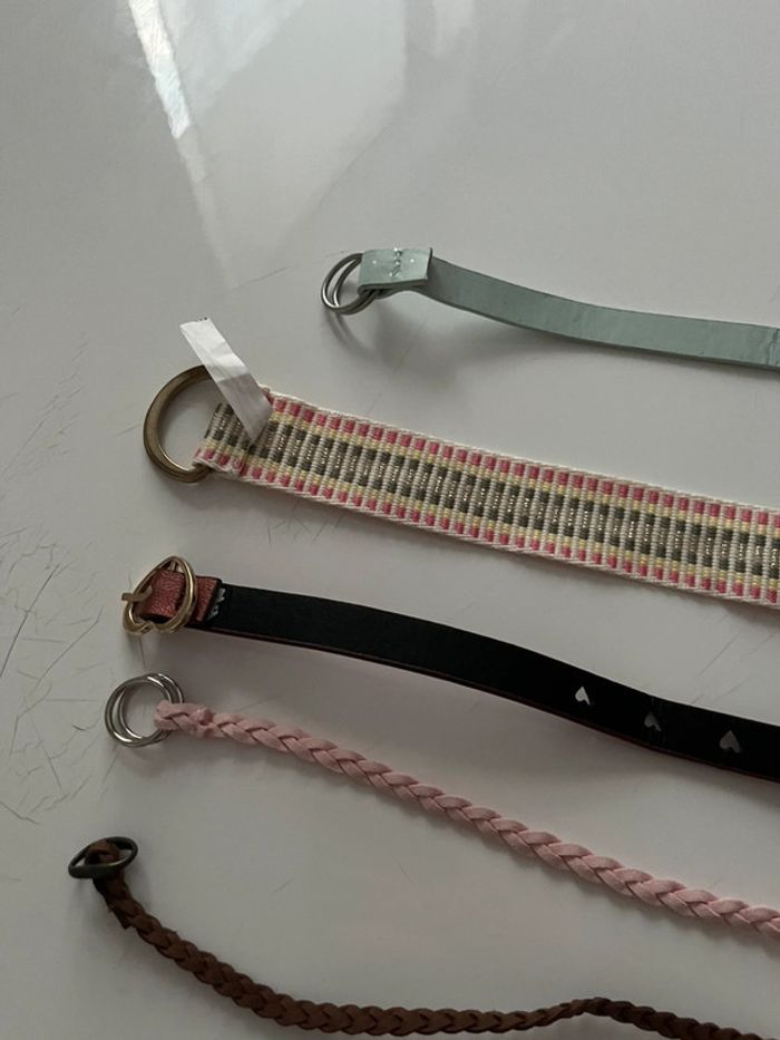 Lot 5 ceintures fille - photo numéro 4