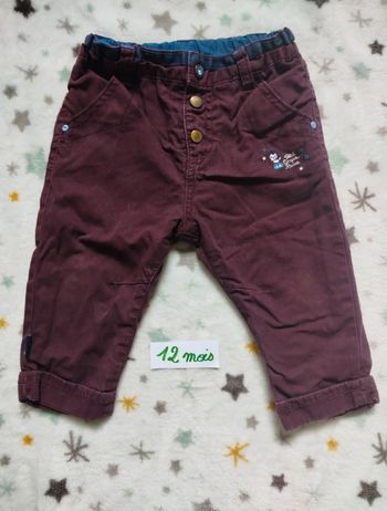 Pantalon bordeaux 