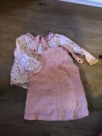 Ensemble salopette blouse