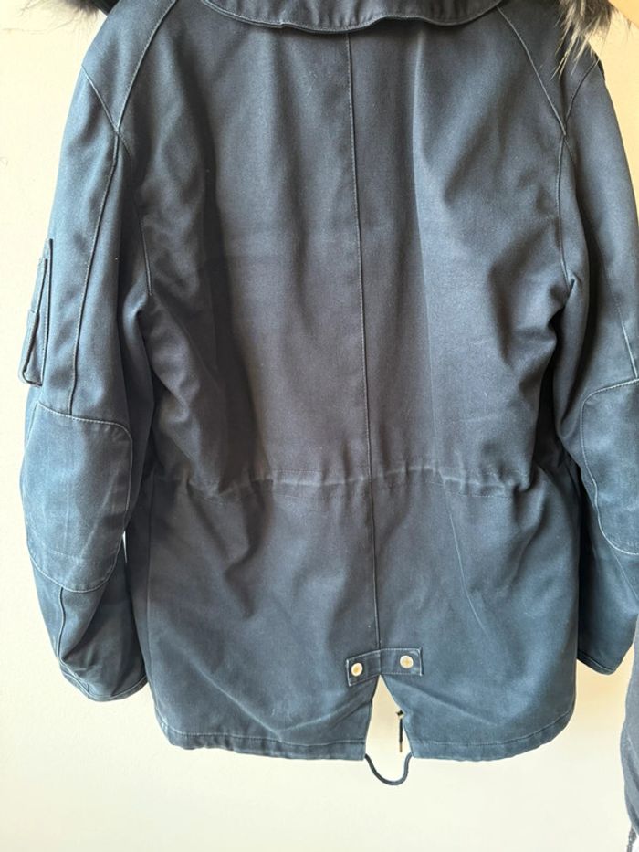 Parka homme the kooples XL bleu marine à capuche - photo numéro 6