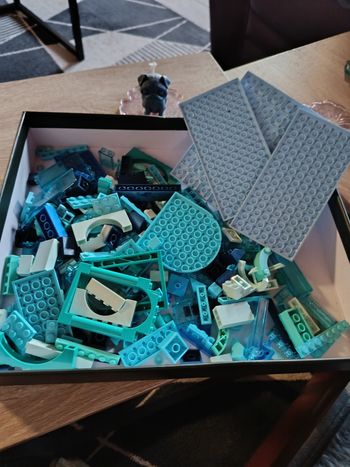 Diverses pièces lego bleu