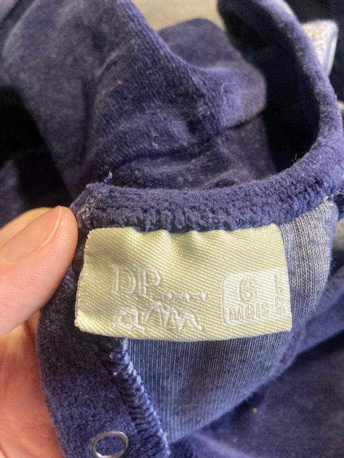 Pyjama velours 6 mois - photo numéro 4