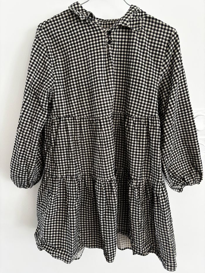 Robe velours Vichy