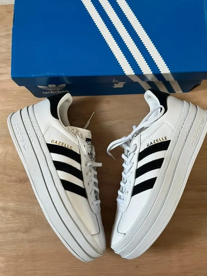 Adidas Gazelle Bold White Black 42