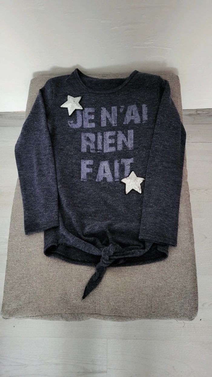 🟣 12 ans Pull Je n'ai rien fait 🟣